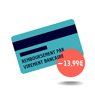 13,99€ Remboursés par virement